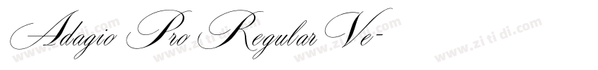 Adagio Pro RegularVe字体转换